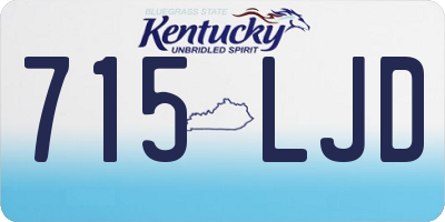 KY license plate 715LJD