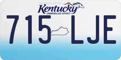 KY license plate 715LJE