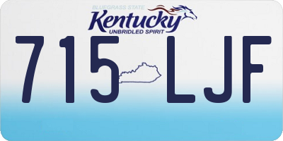 KY license plate 715LJF