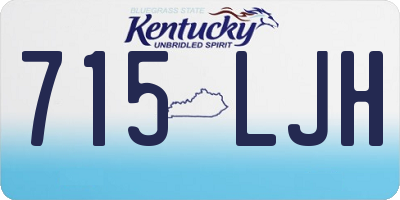 KY license plate 715LJH