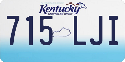 KY license plate 715LJI