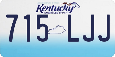 KY license plate 715LJJ