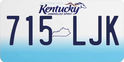 KY license plate 715LJK
