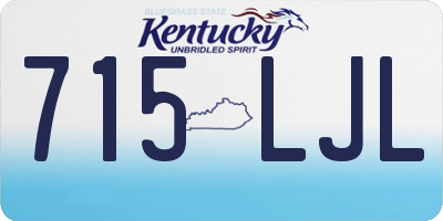 KY license plate 715LJL