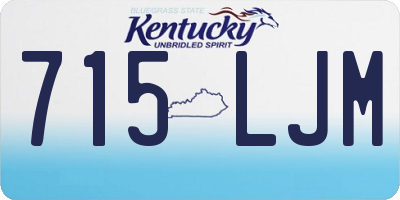 KY license plate 715LJM