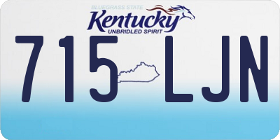 KY license plate 715LJN