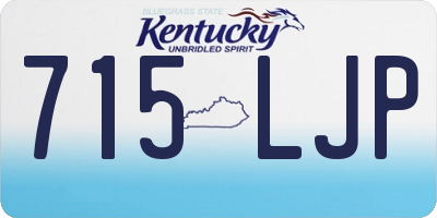 KY license plate 715LJP