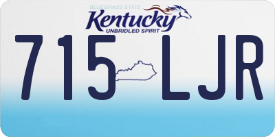 KY license plate 715LJR