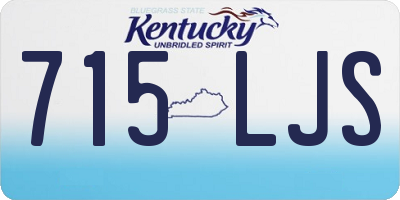 KY license plate 715LJS