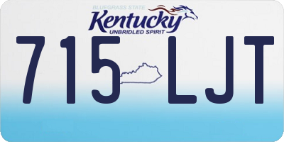 KY license plate 715LJT