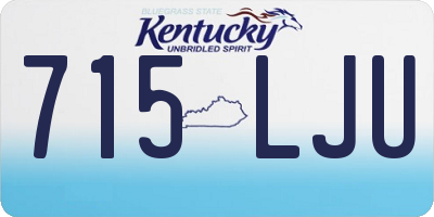 KY license plate 715LJU