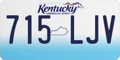 KY license plate 715LJV