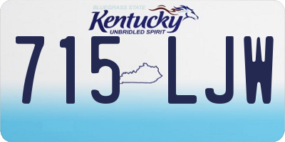 KY license plate 715LJW