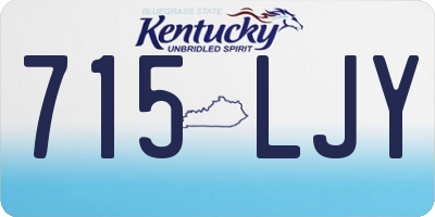 KY license plate 715LJY
