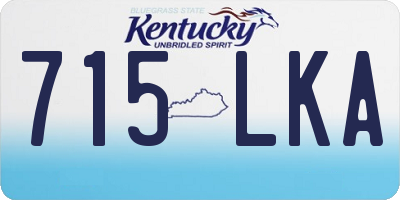 KY license plate 715LKA