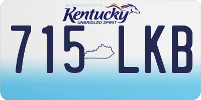 KY license plate 715LKB