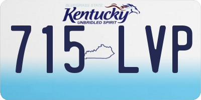 KY license plate 715LVP