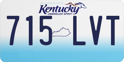 KY license plate 715LVT