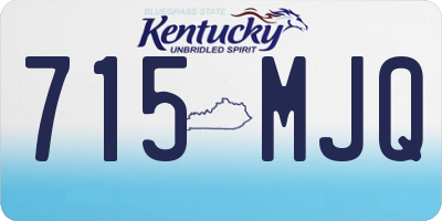 KY license plate 715MJQ