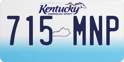 KY license plate 715MNP
