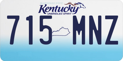 KY license plate 715MNZ