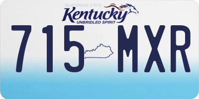 KY license plate 715MXR