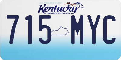 KY license plate 715MYC