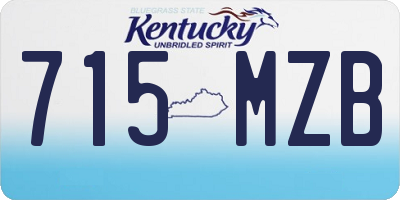 KY license plate 715MZB