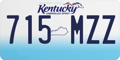 KY license plate 715MZZ