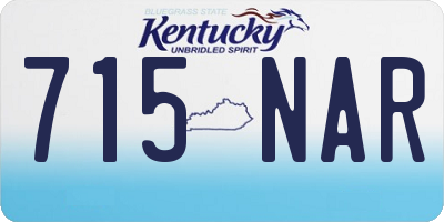 KY license plate 715NAR