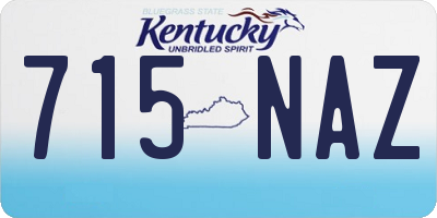 KY license plate 715NAZ