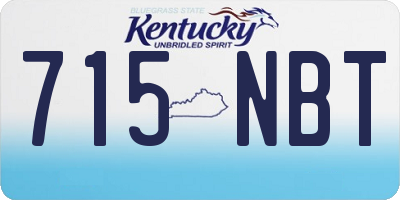 KY license plate 715NBT