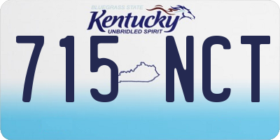 KY license plate 715NCT