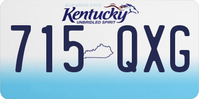 KY license plate 715QXG