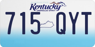 KY license plate 715QYT