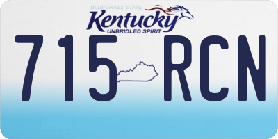 KY license plate 715RCN