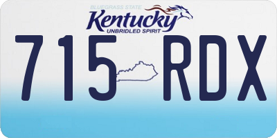 KY license plate 715RDX