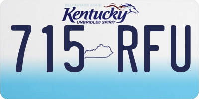 KY license plate 715RFU