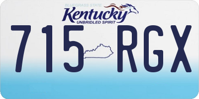 KY license plate 715RGX