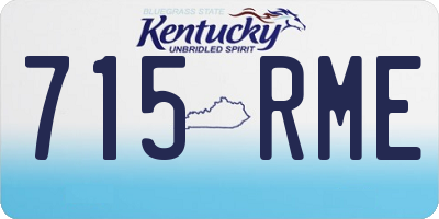 KY license plate 715RME