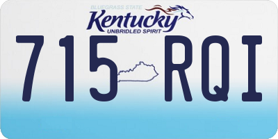 KY license plate 715RQI