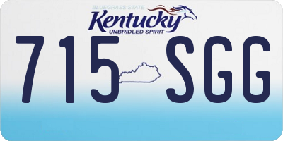 KY license plate 715SGG