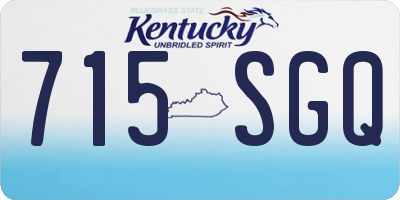 KY license plate 715SGQ