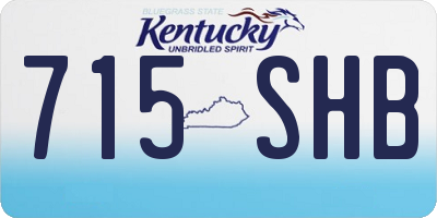 KY license plate 715SHB