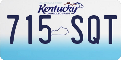 KY license plate 715SQT