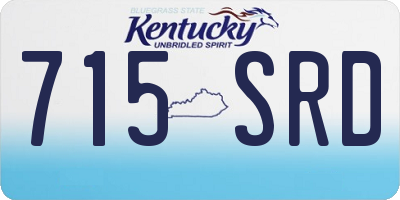 KY license plate 715SRD