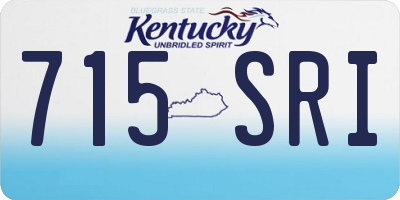 KY license plate 715SRI