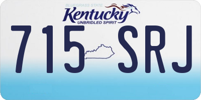 KY license plate 715SRJ