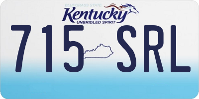 KY license plate 715SRL