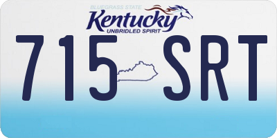 KY license plate 715SRT
